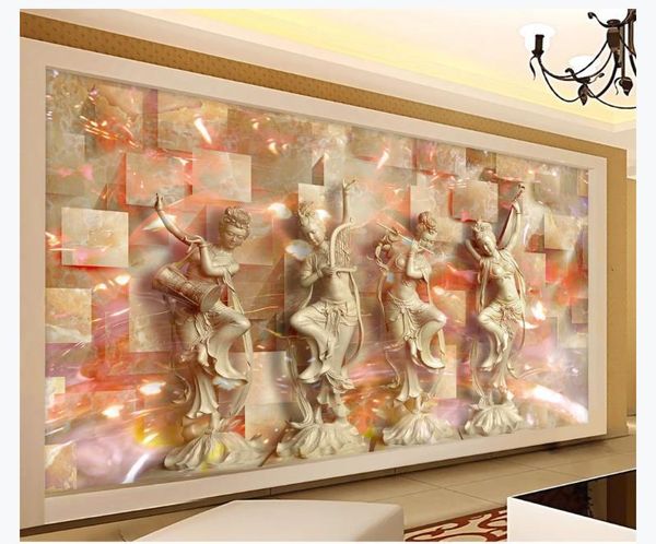 

wallpapers chinese luxury wallpaper classical beautiful girls living room bedroom for walls stereo
