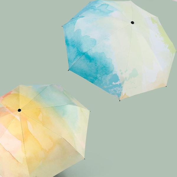 

umbrellas folding uv protection umbrella travel portable creative mini sun rain women pocket nordic paraguas gear df50ys