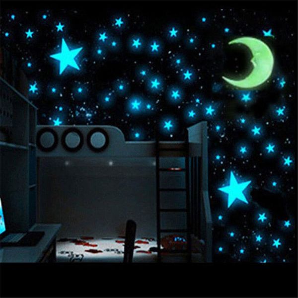 

window stickers 103 pcs 3cm luminous stars wall glow in the dark for kids baby room