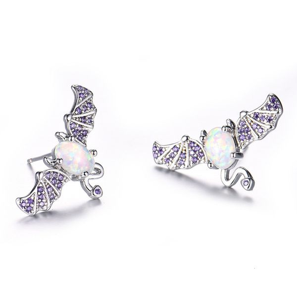 

xin orange accessories, white aobao bat earrings and simple wind rings, Golden