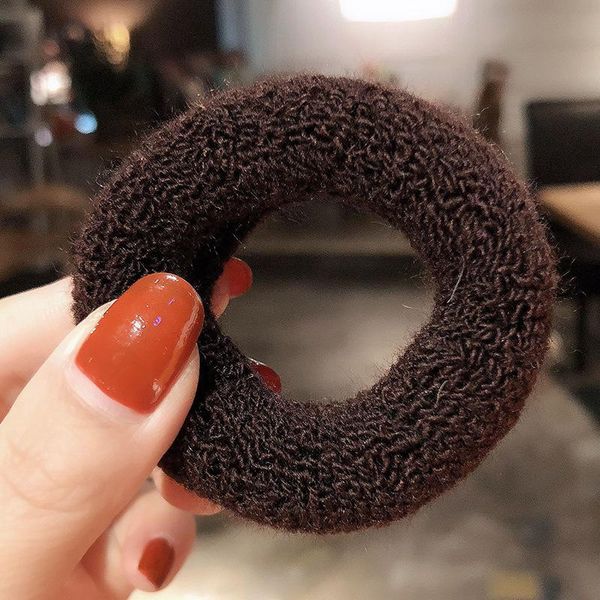 

children girls wool hair bands ponytail holder accessories elastic ties ropes candy color hairbands scrunchies, Slivery;white