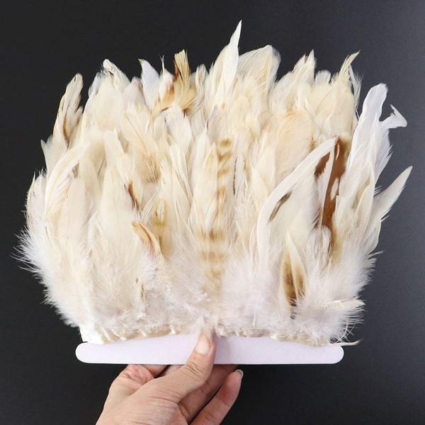 

decorative white chicken feather ribbon stripe accessories home decoration crafts