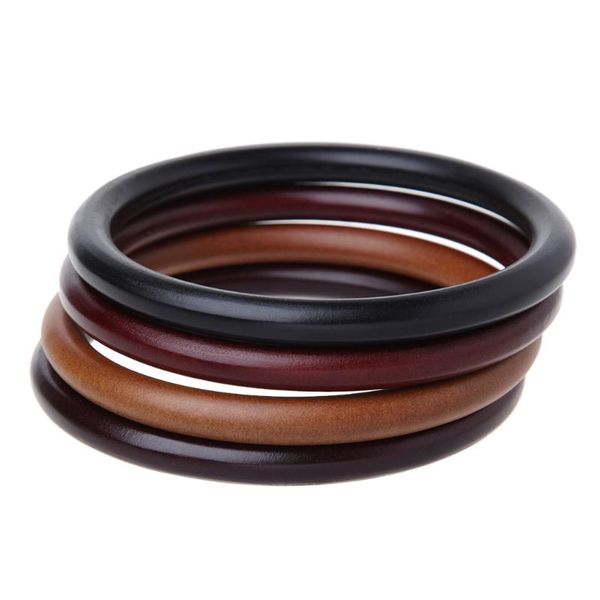 

round wooden handle for handmade handbag diy tote purse frame making bag hanger t5eb storage bags