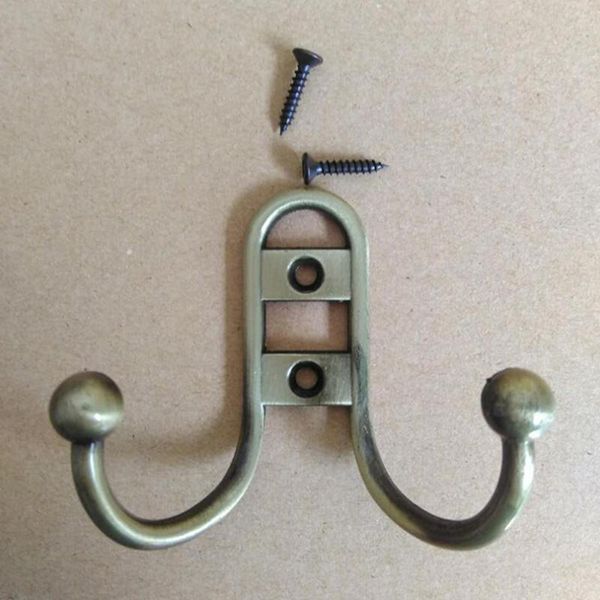 

hooks & rails good quality wrought iron hook coat racks antique hat wall metal double hangers robe hanging hardware