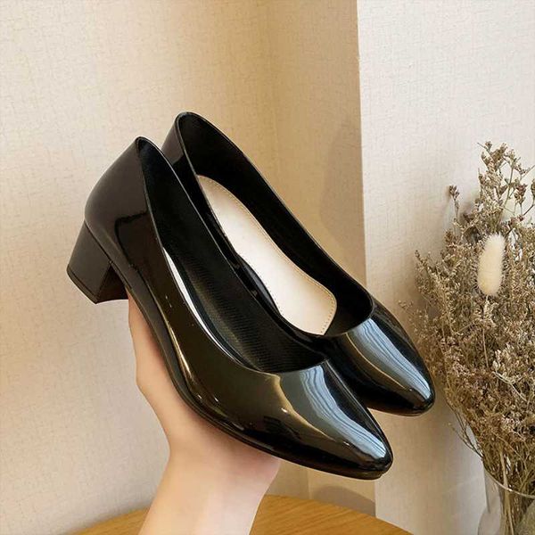 

high-heeled shoes ladies non-slip waterproof for rain women dress, Black