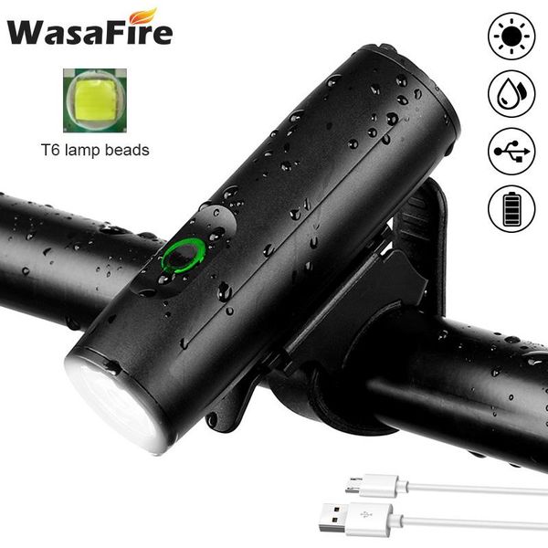

bike lights wasafire led bicycle light 800lm t6 usb rechargeable mtb front lamp safety cycling waterproof headlamp