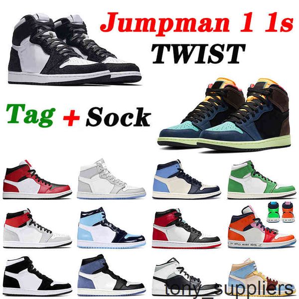 

1s twist basketball shoes high og bio hack men women obsidian unc hack mochapa1j