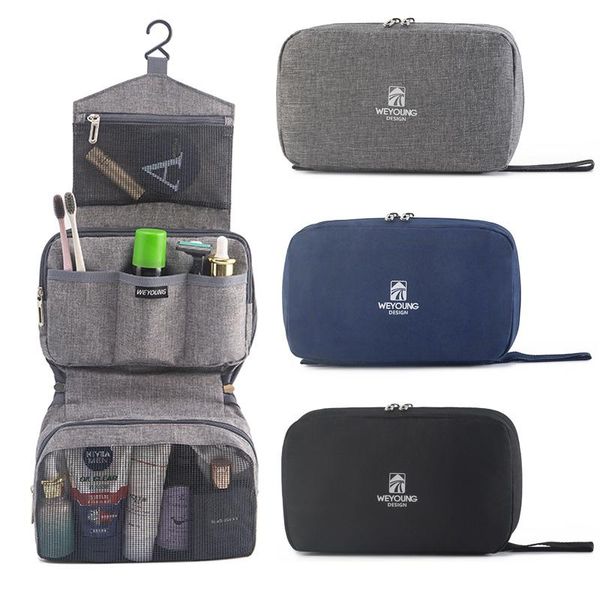 

cosmetic bags & cases multifunctional folding travel bag hanging hook washing men's storage makeup suitcase professional