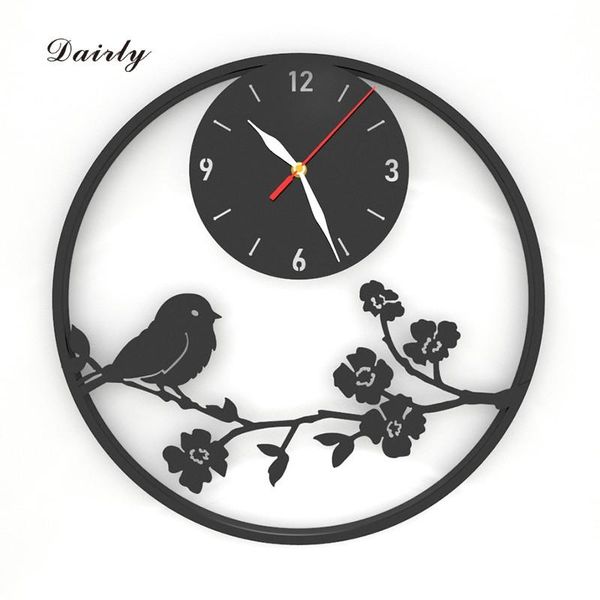 

wall clocks chinese style flowers and birds wrought iron decorative clock decorations living room ornament mute