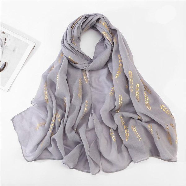 

scarves 1pc black wheat gilt cotton headscarf scarf manufacturers supply spot thin section women's long fashion shawl, Blue;gray