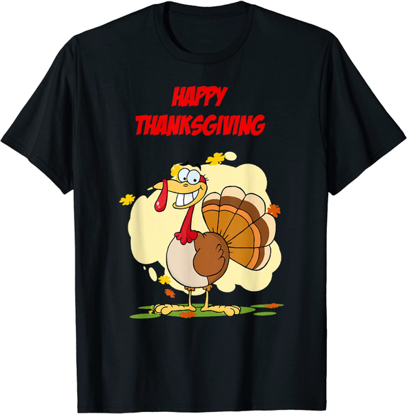 

men's t-shirts happy thanksgiving 2021 funny turkey day t-shirt, White;black