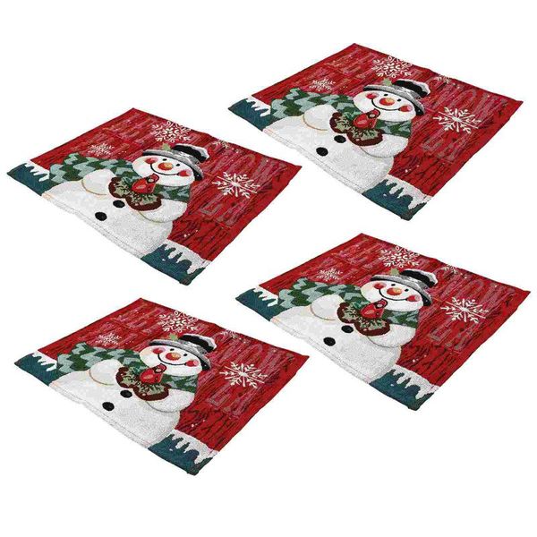 

mats & pads 4pcs christmas placemats lovely festival table decorative tableware