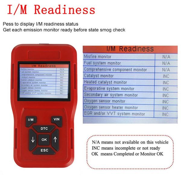 

code readers & scan tools obdii scanner reader car diagnostic engine fault detector auto vehicle tool 2021
