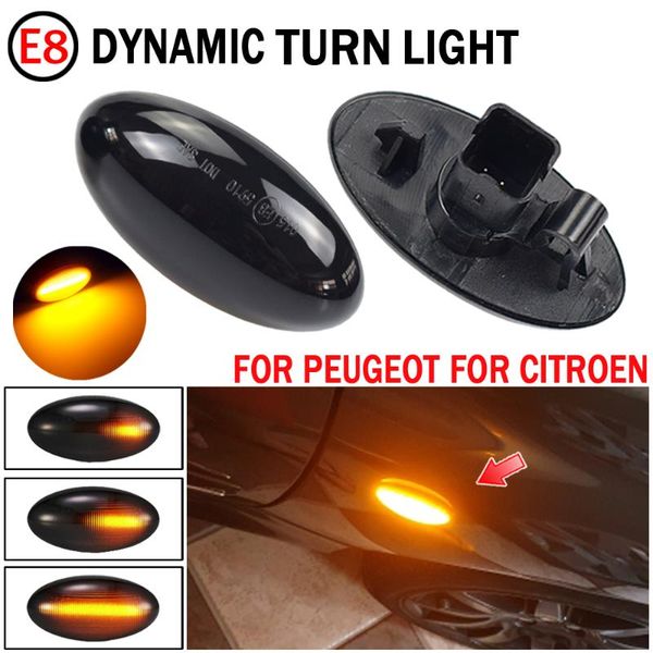 

2pcs led dynamic turn signal light fender front side marker lamps for c5 2001-2008 emergency lights