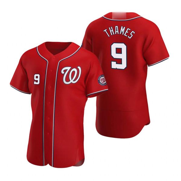 

washington nationals men 9 eric thames women youthjerseys, Black;red