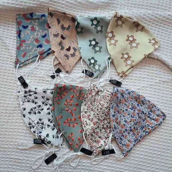 

and summer thin silk spring double layer sunscreen korean printing three-dimensional dust-proof breathable mask
