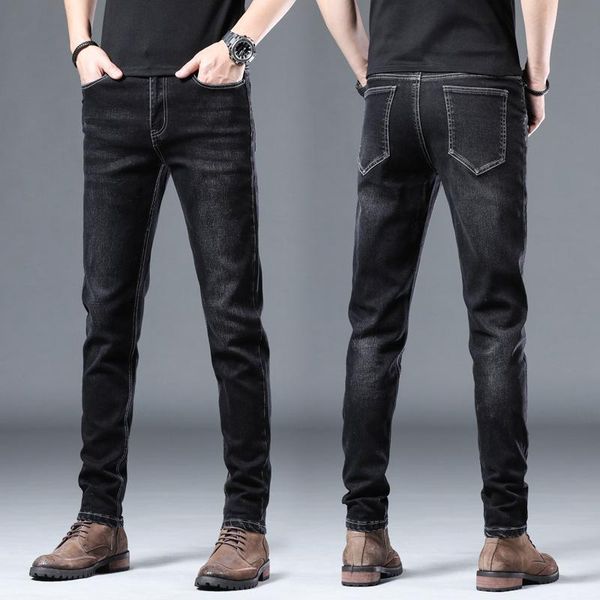 

men's jeans 2021 casual spring and summer fashion trend high quality, Blue