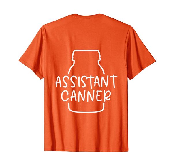 

assistant canner canning gift t-shirt, White;black