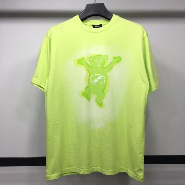 

women's t-shirt 2021 female short sleeve short-sleeved limited fabric tie-dyed teddy short-sleeve shirt running joyfully embracing t, White