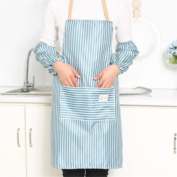 

kitchen apron set oil-proof cooking apron+sleeves fabric protective cover aprons