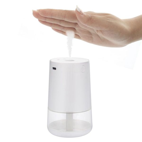 

liquid soap dispenser automatic alcohol disinfection sprayer, mini infrared induction contactless hand dispenser, portable for home