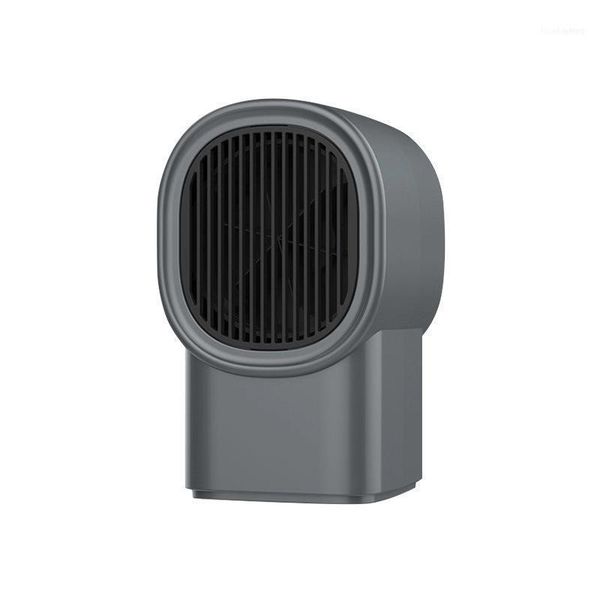 

gray portable electric heating fan one-button wall outlet air warmer mini heater silent office appliances with eu plug11