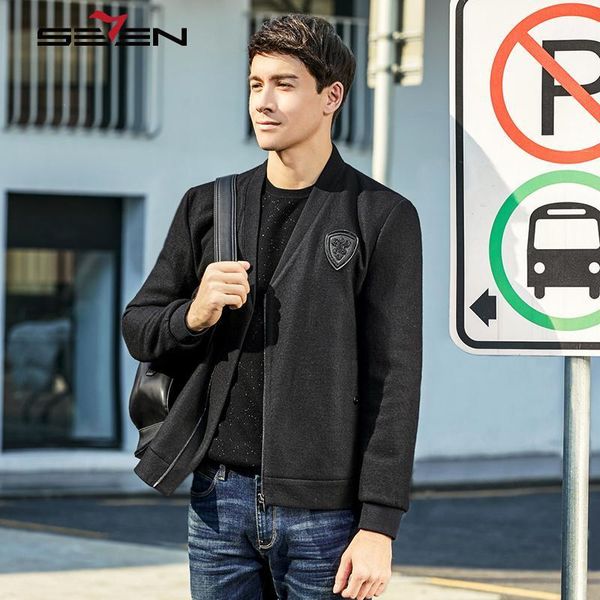 

men's jackets brand 2021 arrival & coats men v necklace fashion zipper design autumn winter clothes plus size top, Black;brown