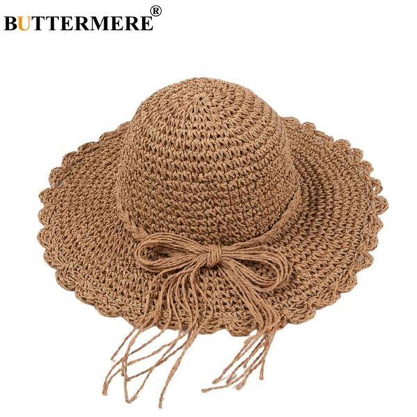 

womens summer hat hand knitting straw folded sun travel beach holiday ladies fashion 2021 bucket wide brim hats, Blue;gray