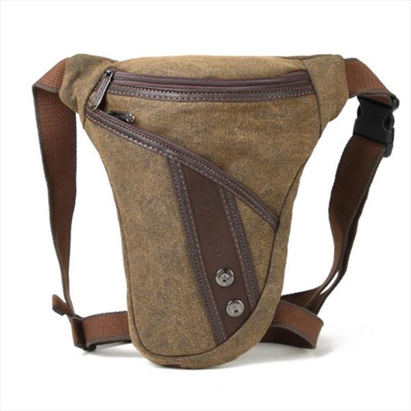 

men thigh fanny pack drop bag motorcycle riding shoulder multi functional pouch crossbody nylon male hip bum belt leg waist