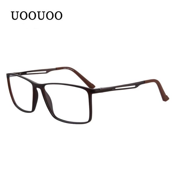 

men glasses frame male eyeglasses full rim tr90 optical business eyewear prescription spectacle frames oculos fashion sunglasses, Black