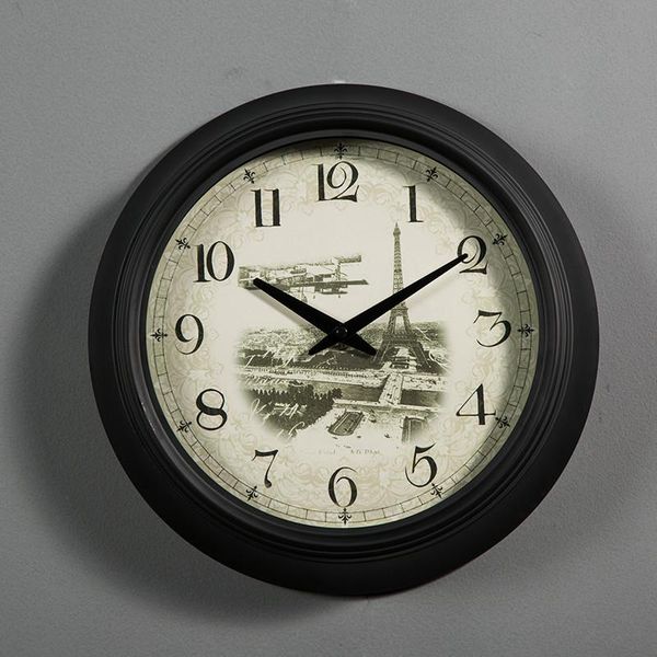

wall clocks metal retro european minimalist clock creative living room quartz