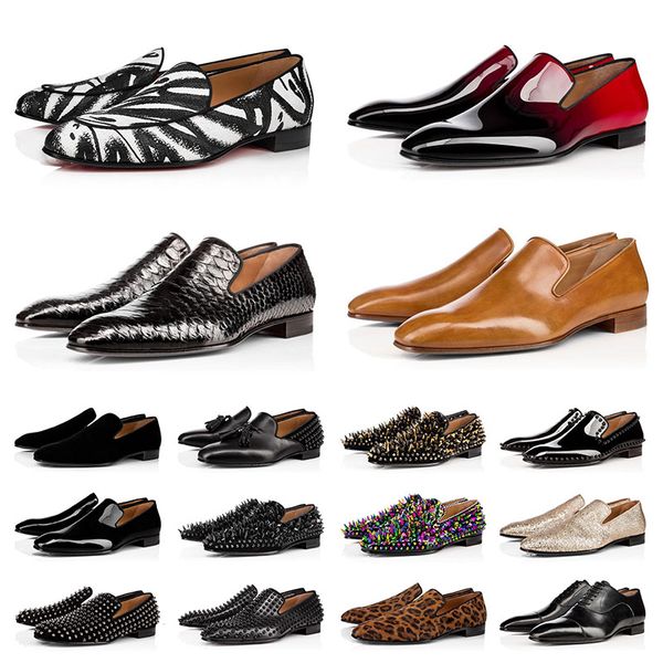 

classic red bottom loafers vintage shoes luxurys designers men women oxfords leather suede trainers flat casual bottoms platform sneakers eu, Black