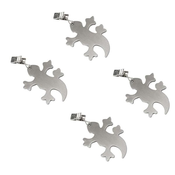 

table cloth 4pcs stainless steel tablecloth weights gecko pendants clips