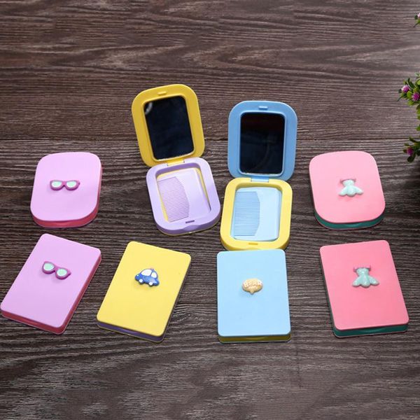 

mirrors the mirror comb combo suit plastic folding portable models makeup mixed batch