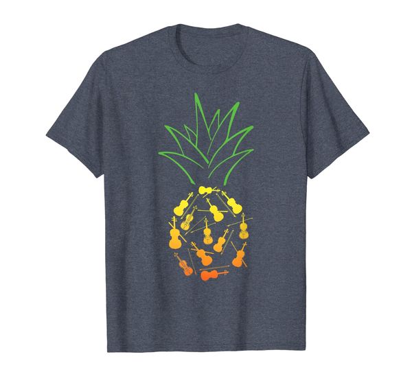

pineapple violin casual summer tshirt womens mens gifts, White;black