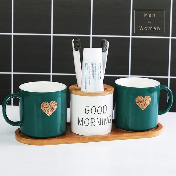 

bath accessory set year love creative tumbler tooth mug single washing cup personality bathroom lover cuper gift home decoration