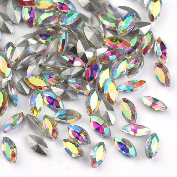 

diy nail art stickers crystals shaped diamond drill rhinestones beads accessories1, Silver;gold
