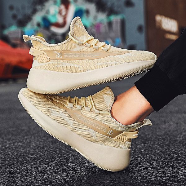 

2021 new mens casual shoes summer sports breathable trendy shoes running shoes lace up mens tenis masculino