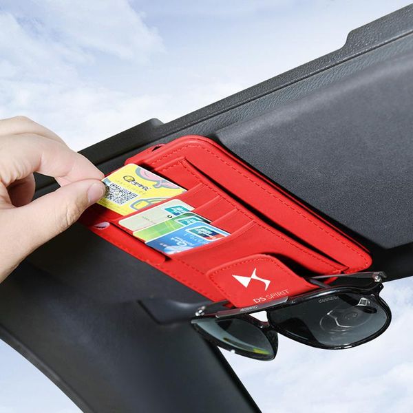 

other interior accessories car multifunctional card glasses storage bag clip for ds spirit ds3 ds4 ds5 ds6 5ls pen business holder