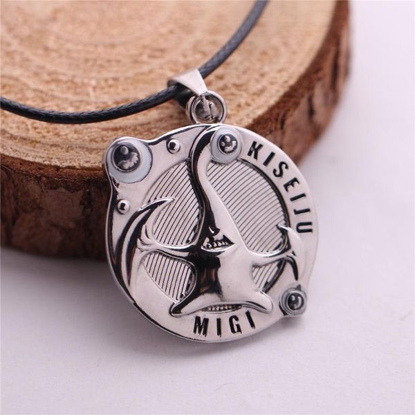 

pendant necklaces 2 colors anime kiseiju parasyte migi statement necklace metal drop rope chains for men women gifts cosplay, Silver