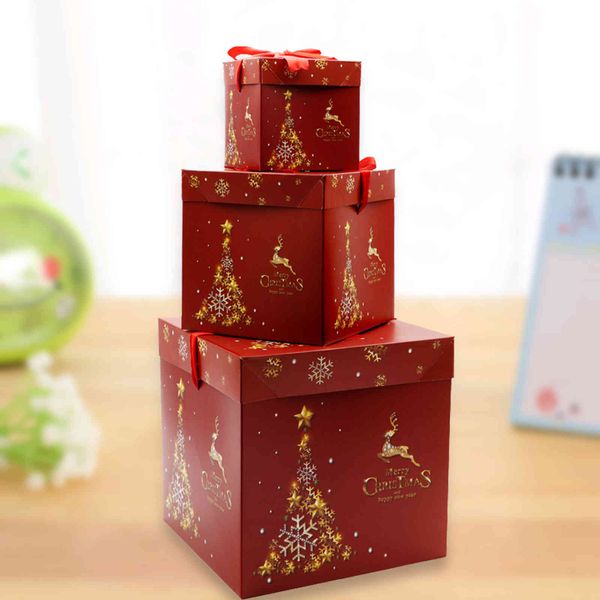 

decoration window shopping mall scene layout packing carton christmas gift box