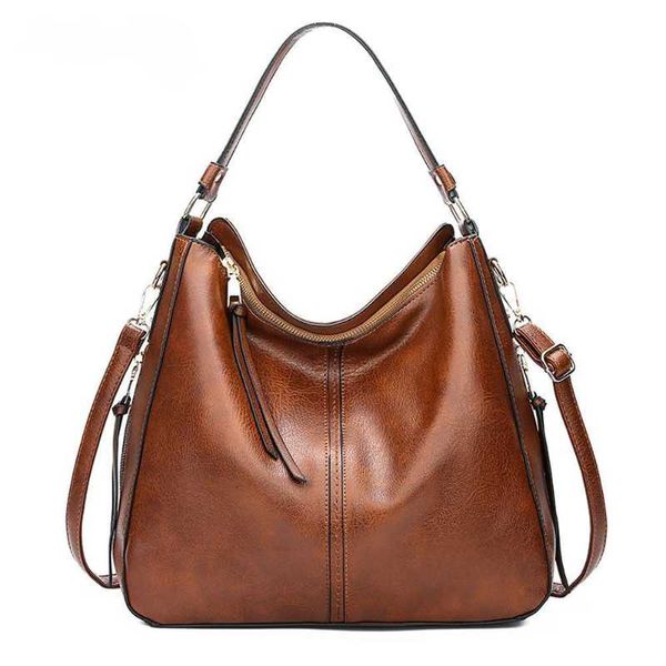 

evening bags 2021 vintage women shoulder crossbody bag female brand casual big totes pu leather ladies hobo messenger sac