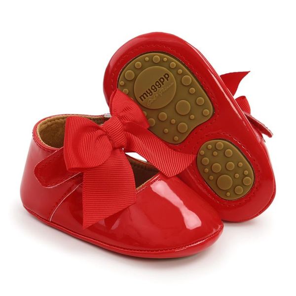 

first walkers born toddler shoes non-slip baby girls kids bow princess soft sole