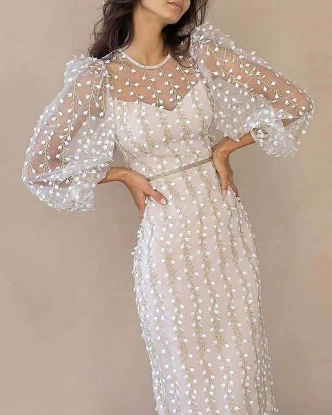 

casual dresses 2021 embroidery party dress floral bohemian flower embroidered beach boho mesh for women vestido, Black;gray