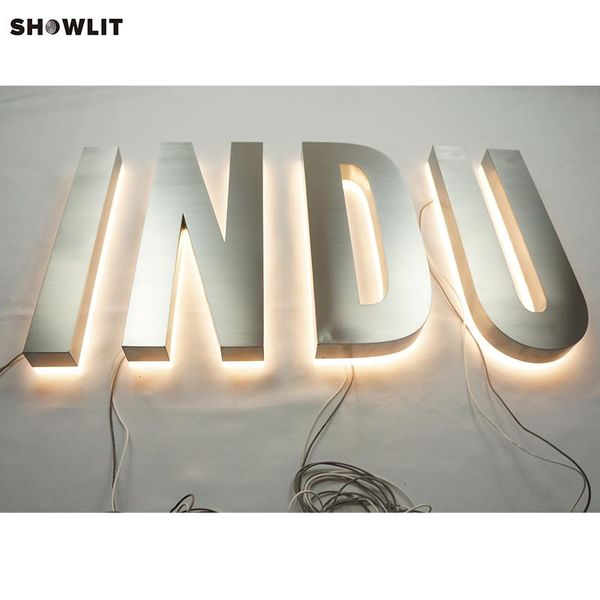 

indoor outdoor stainless steel backlit 3d lighting letters other door hardware