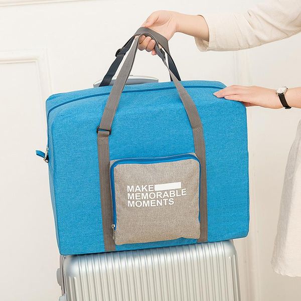 

travel folding cosmetic bag handbag, clothing storage large-capacity luggage bag, korean version of waterproof bags & cases