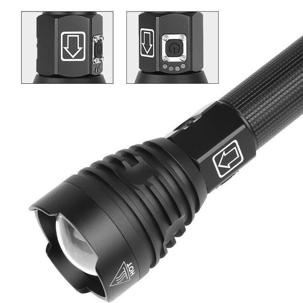 

super bright led xhp90 glare waterproof and powerful 3 mode tactical zoom bike lights