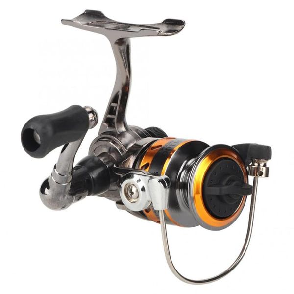

baitcasting reels mini fishing reel ultra lightweight metal spinning fish wheel left/right foldable handles for ice raft rock accessories