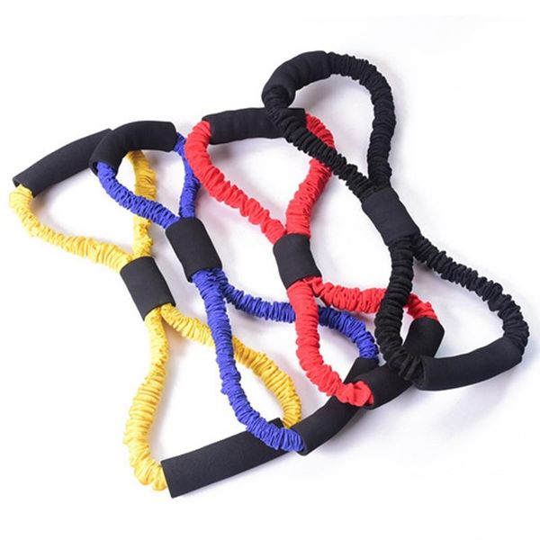 

yoga gum fitness resistance 8 word chest expander rope workout muscle rubber elastic bands for sport exercise