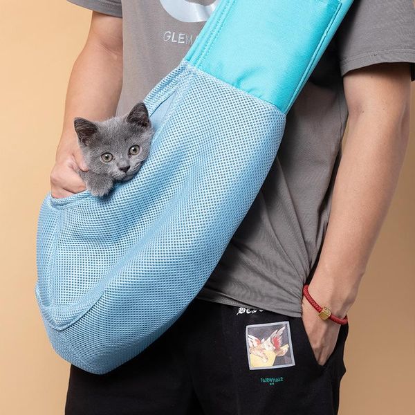 

cat carriers,crates & houses pet backpack pure color nylon dog carrier sling bag for kitten puppy luxury comfort outdoor travellingpet ba